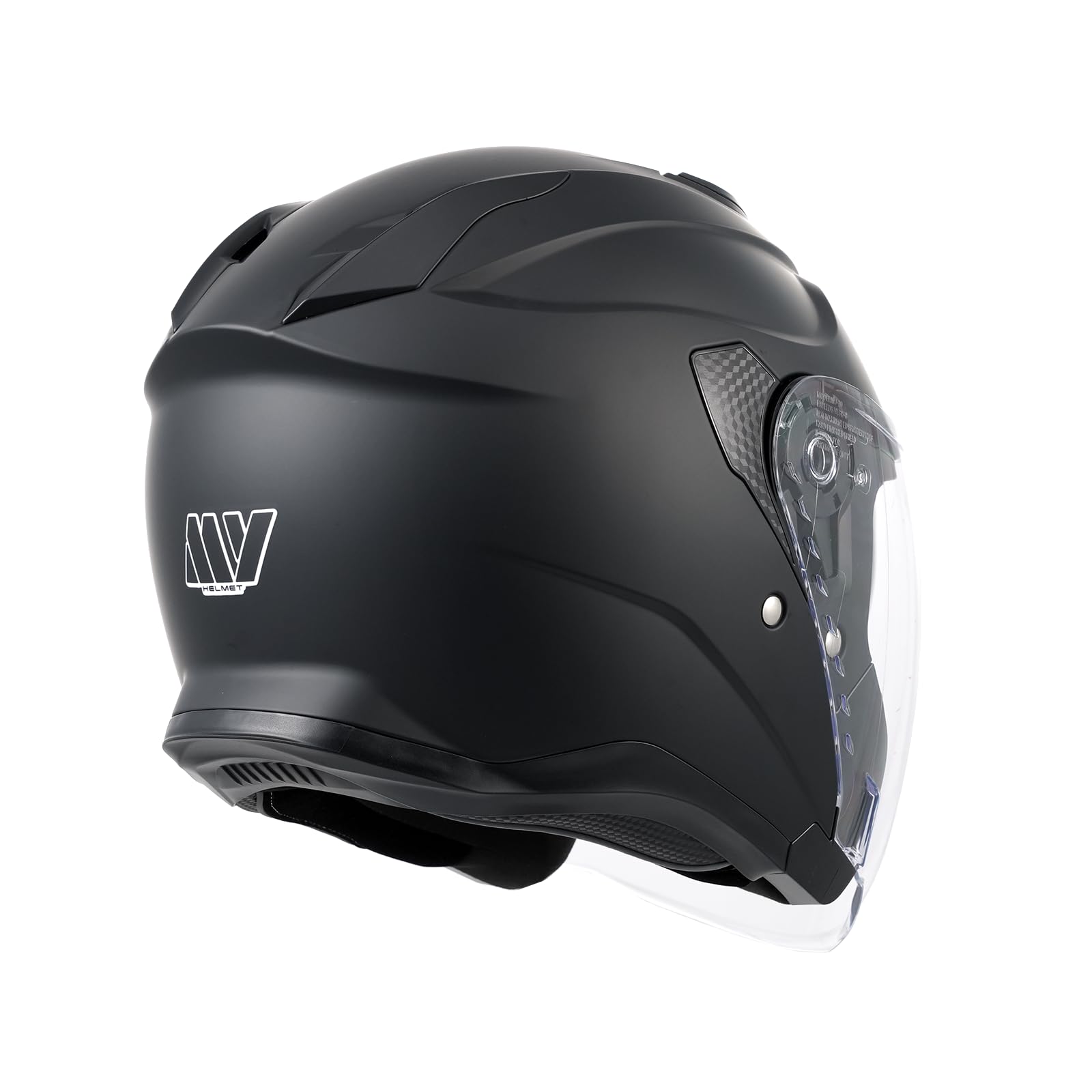 MY Casque Moto Jet Scooter 835, Homologué ECE 22.06 avec Double Visière pour Hommes et Femmes