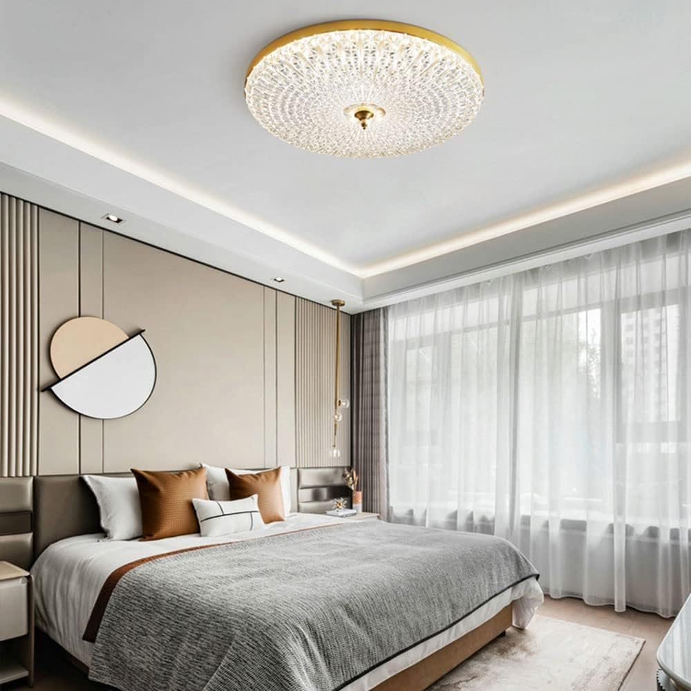 Lampa Sufitowa Dimbare led-inbouwplafondlamp Nordic laag profiel ronde plafondlamp met acryl kap Koperen inbouwverlichtingsarmaturen voor keuken slaapkamer woonkamer Biuro