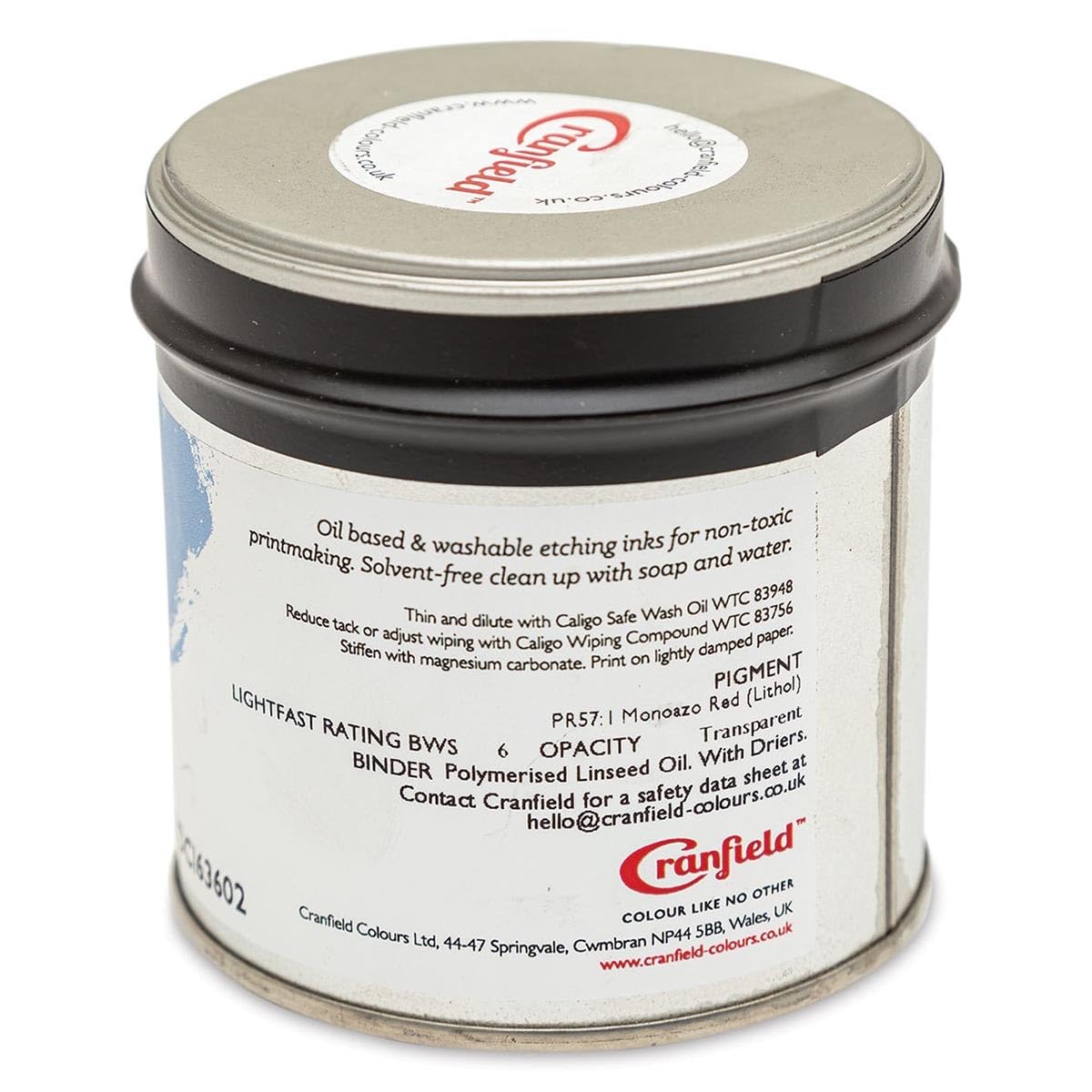 Cranfield Caligo Safe Wash Etching Ink - Carbazole Violet, 250 g Can