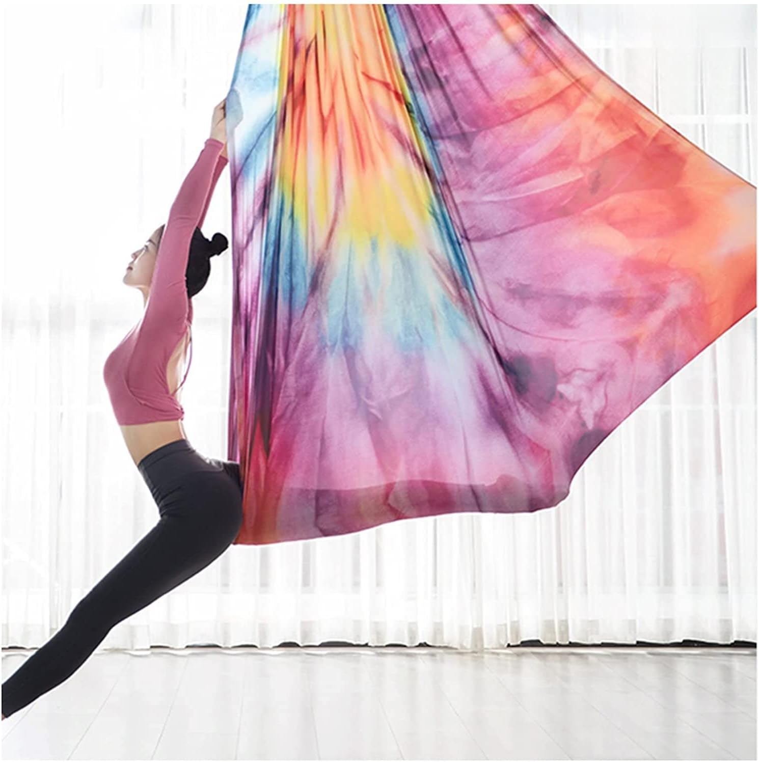LJYT 6M,Yoga Swing, Yoga Hammock/Sling/Inversion Tool for Gym,Home，Hammock Fitness Anti Gravity Swinging for Pilates Gymnastics