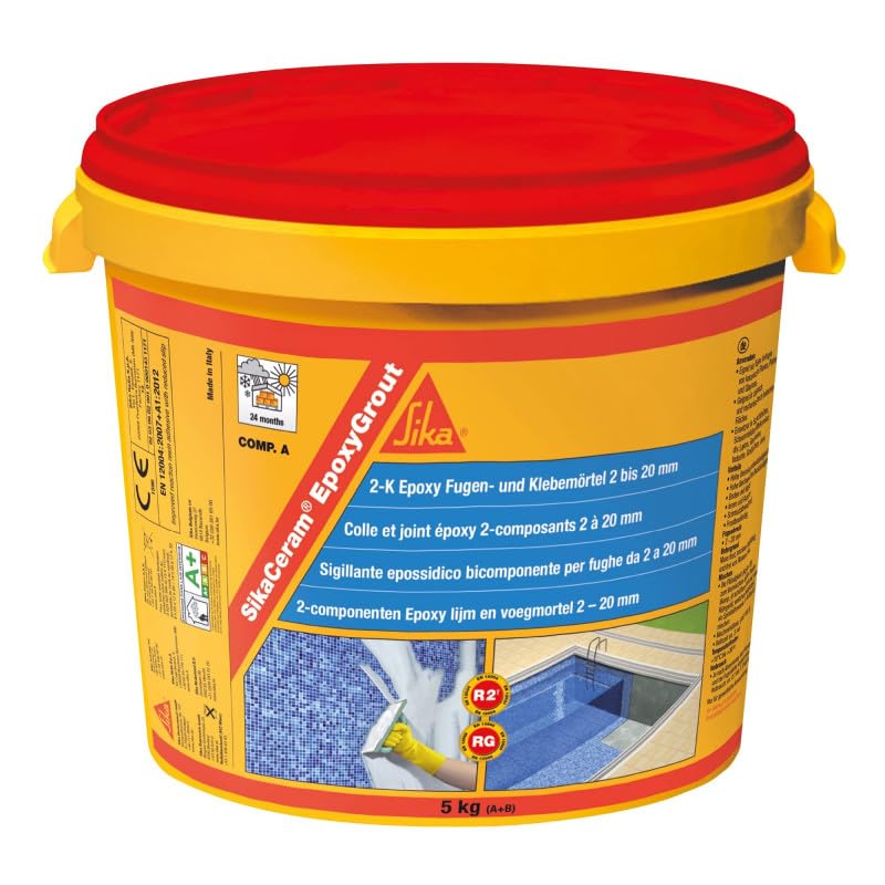 SikaCeram EpoxyGrout - Mortier époxy pour joints de 2 à 20 mm - Sika - 2 kg, Snow