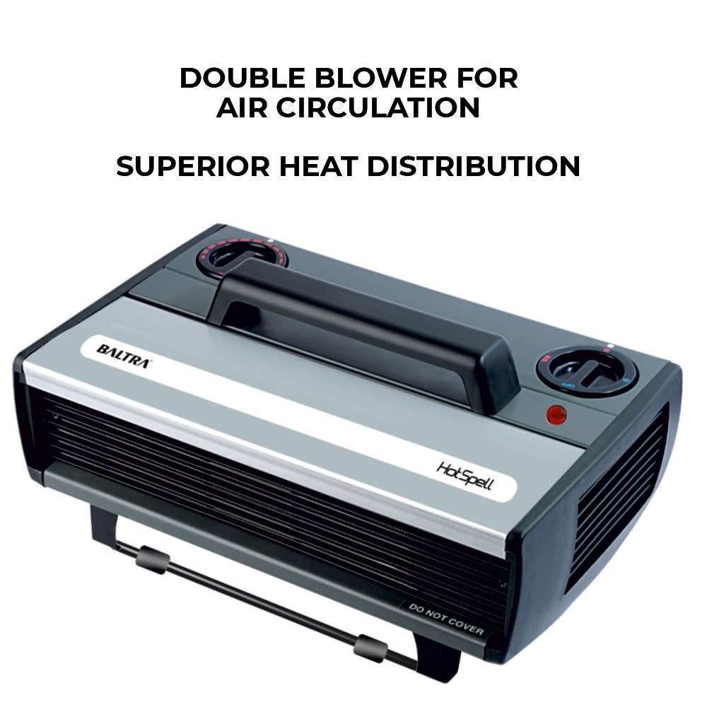 Baltra Hot Spell BTH123 2000-Watt Fan Heater With ISI Mark (Gray) 3