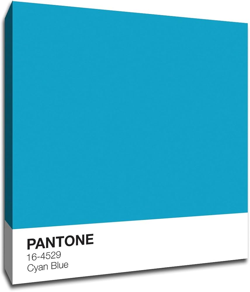 Amazon|シアンブルー – Pantone – 16 x 16ギャラリーWrapped Amazon|シアンブルー – Pantone – 16 x 16ギャラリーWrapped