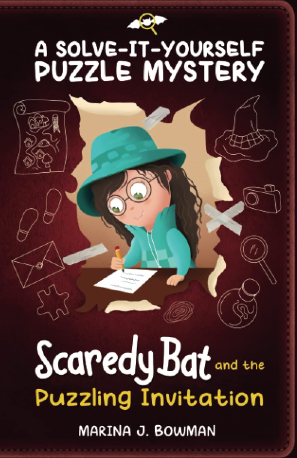 Scaredy Bat and the Puzzling Invitation: A Solve-It-Yourself Puzzle Mystery (Scaredy Bat: A Vampire Detective Series)