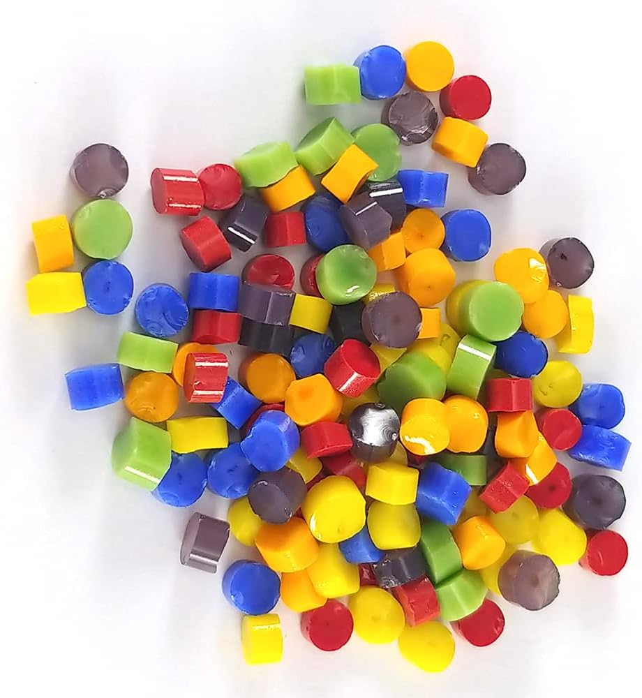 Glacial Art Glass Rainbow Dots Assortment, 96 COE - ASRT-D-RB-96
