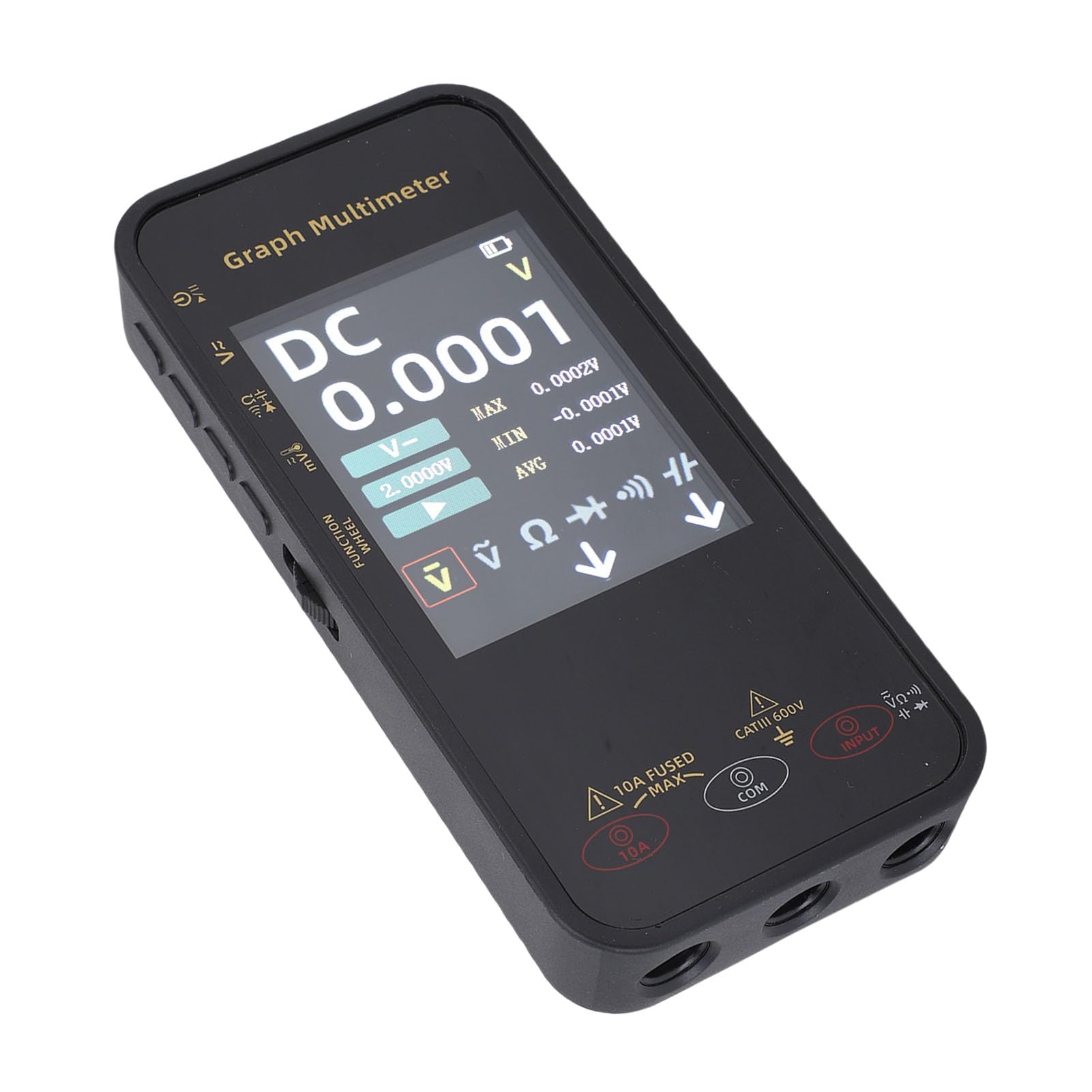 Rosvola Multimetro Digitale, Tester di Tensione di Ampere con Gamma Automatica da 20000 Conteggi con Voltmetro CA CC, Misuratore di Volt Ohm, Ideale per Misurare Tensione, Corrente, Resistore,