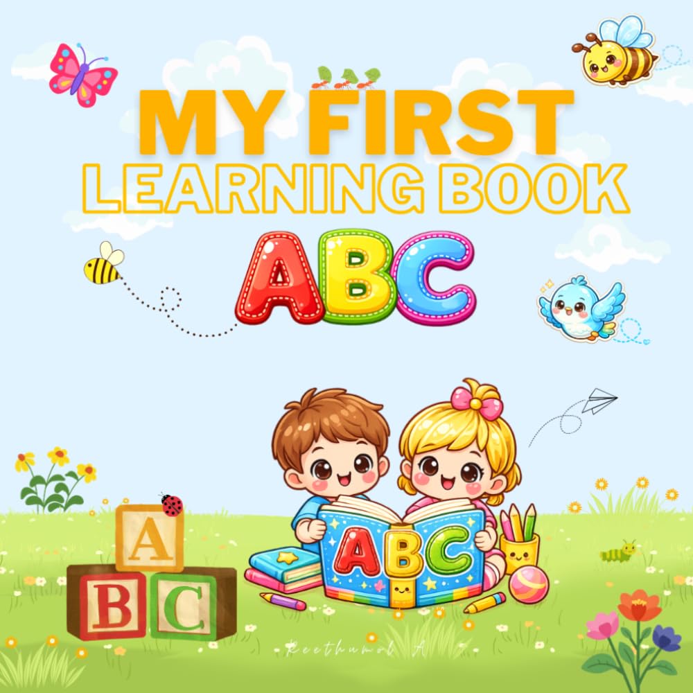 ABC Learning Book for Toddlers: Fun Alphabet Learning, Tracing Practice, Matching Activities, and Cute Picture Words for Kids