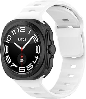 Vurtboly Sport Band Compatible with Samsung Galaxy Watch 7 Ultra 2024 Bands,No Gap Soft Breathable Silicone Waterproof Replacement Bands for Galaxy Watch 7 Ultra 47mm Women Man Strap