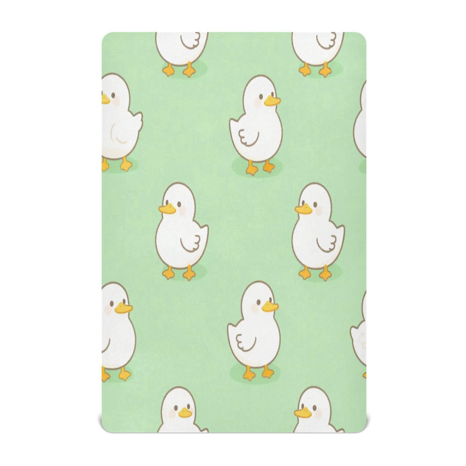 Draps de berceau mignons canards pour envelopper bébé de douceur et d'amour