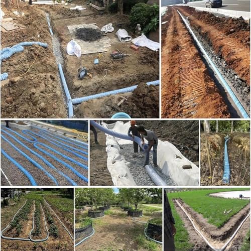 Tuyau de drainage extensible pour écoulement des eaux souterraines des champs - 3