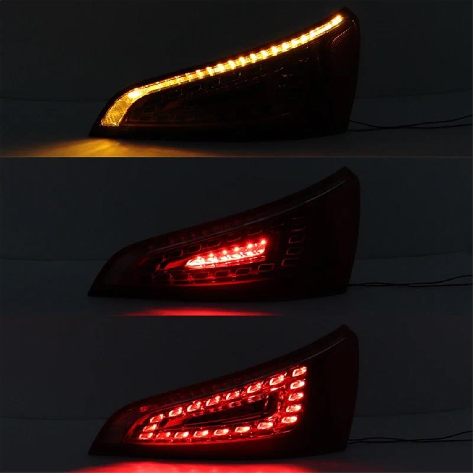 Genérico Luces Traseras Para Automóvil Para Q5 2010-2013 Intermitentes, Luz De Freno, Luz Antiniebla Y Luz De Circulación Diurna Conjunto Faro Trasero(BIEN)