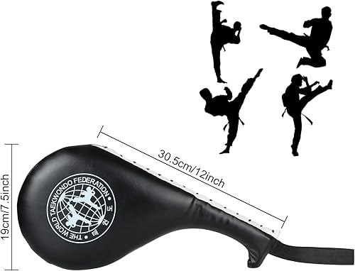 Miniatura 2 de 4 almohadillas de taekwondo, almohadilla de patada TKD Target, almohadillas de entrenamiento de karate, almohadillas de entrenamiento de kickboxing,