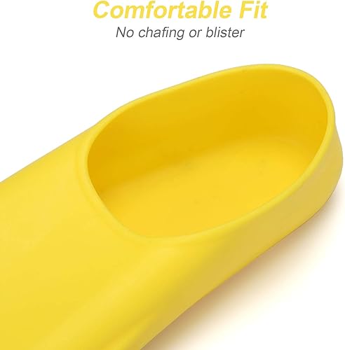 Miniatura 2 de Aletas de entrenamiento de natación de hoja corta, amarillas (amarillo, XL)