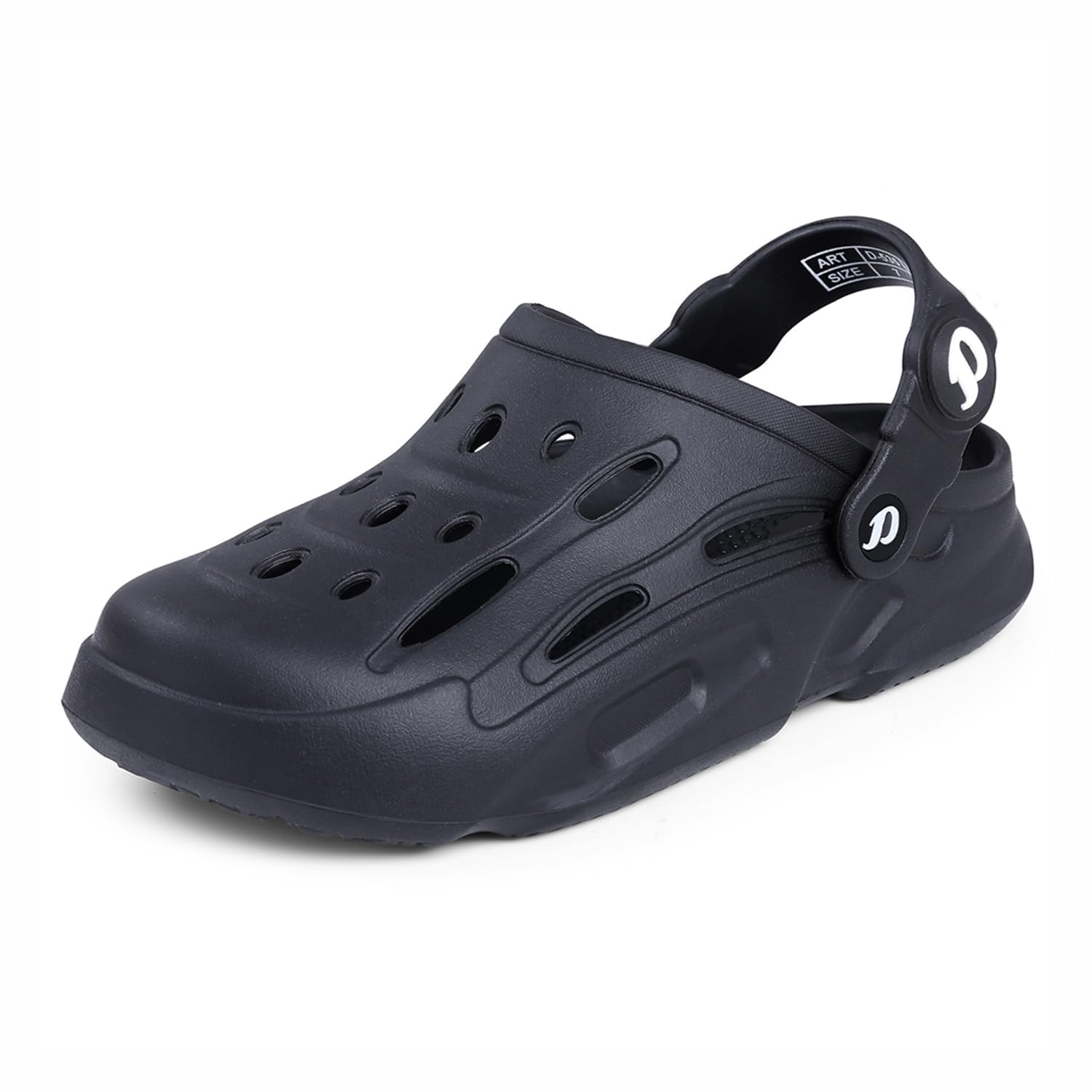 Men's Premium Casual Ultra Soft Clogs/Sandals with Adjustable Back Strap for Adult | Comfortable & Lightweight| Stylish & Anti-Skid| Waterproof & Everyday Use Mules Gents & Boys D-535