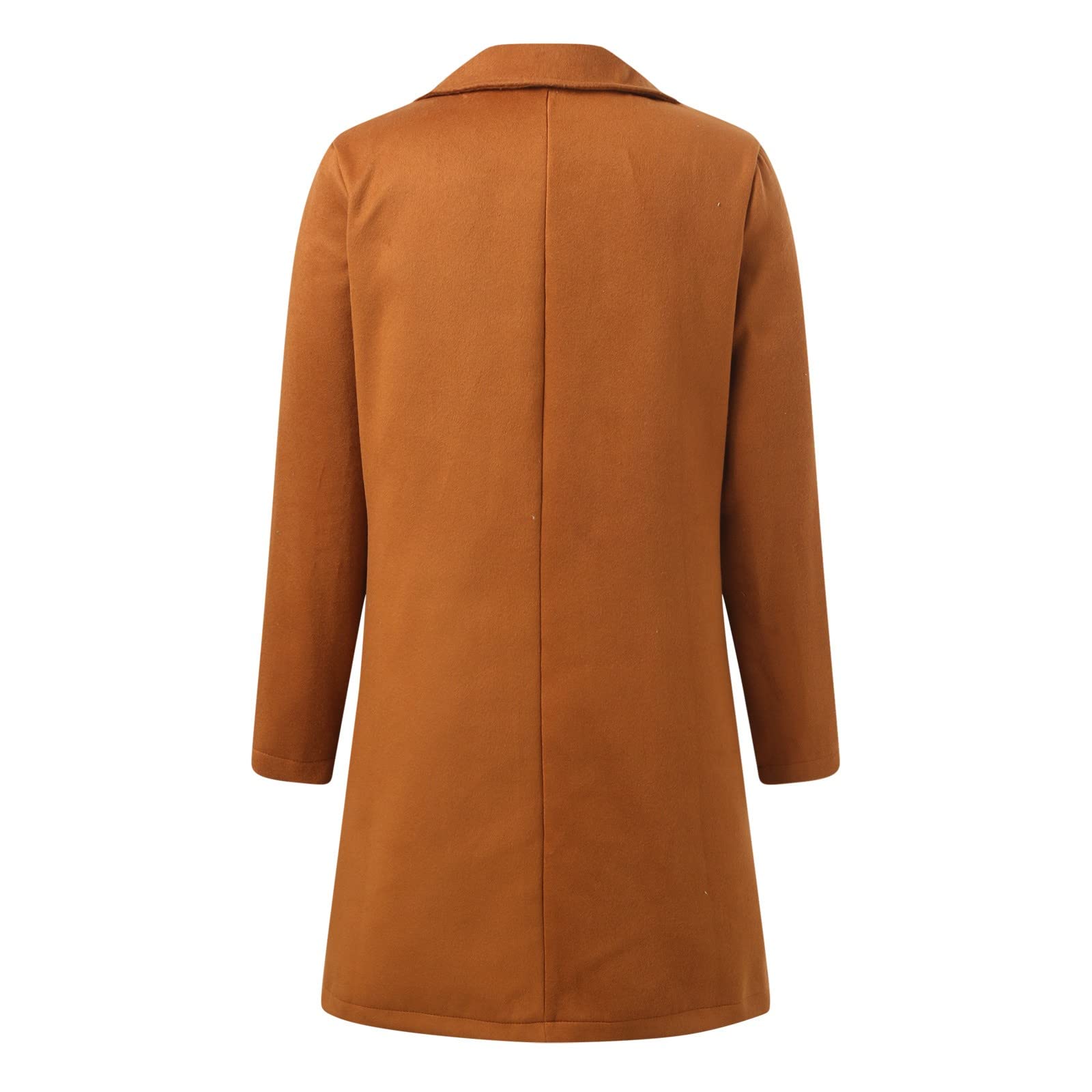 Chaqueta Mujer Invierno Abrigos De Cazadora Forro Polar，Abrigo femenino de entretiempo chaqueta polar con cuello gabardina casual moderna para mujer prenda exterior ligera