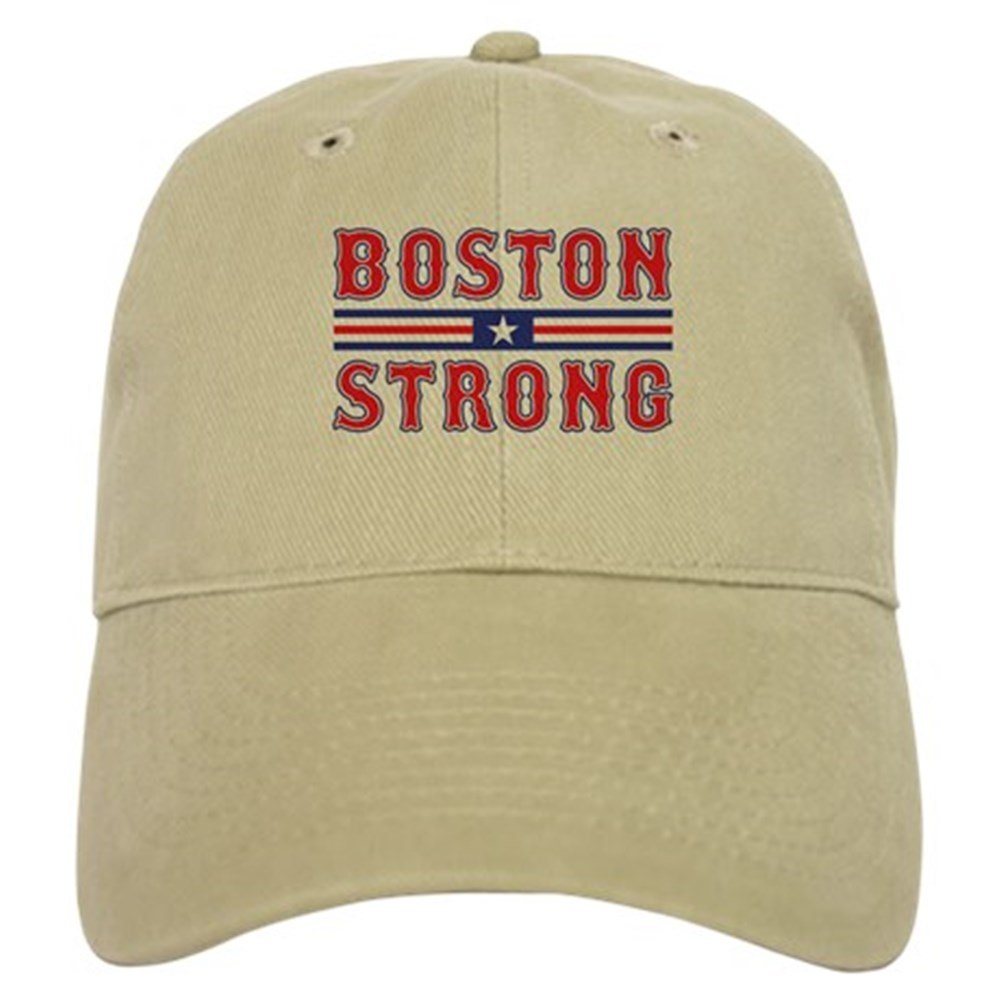 CafePress Boston Strong Unique Adjustable Baseball Hat Khaki