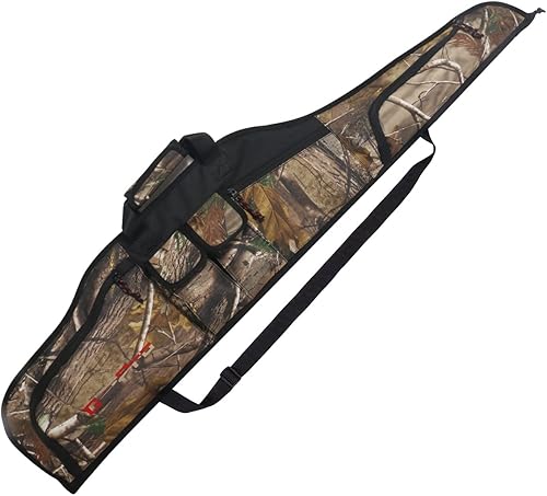 Estuche suave para escopeta de rifle de 48 pulgadas y 52 pulgadas - G-Pro Camo Bolsa larga para pistola con almacenamiento adicional para rifle con