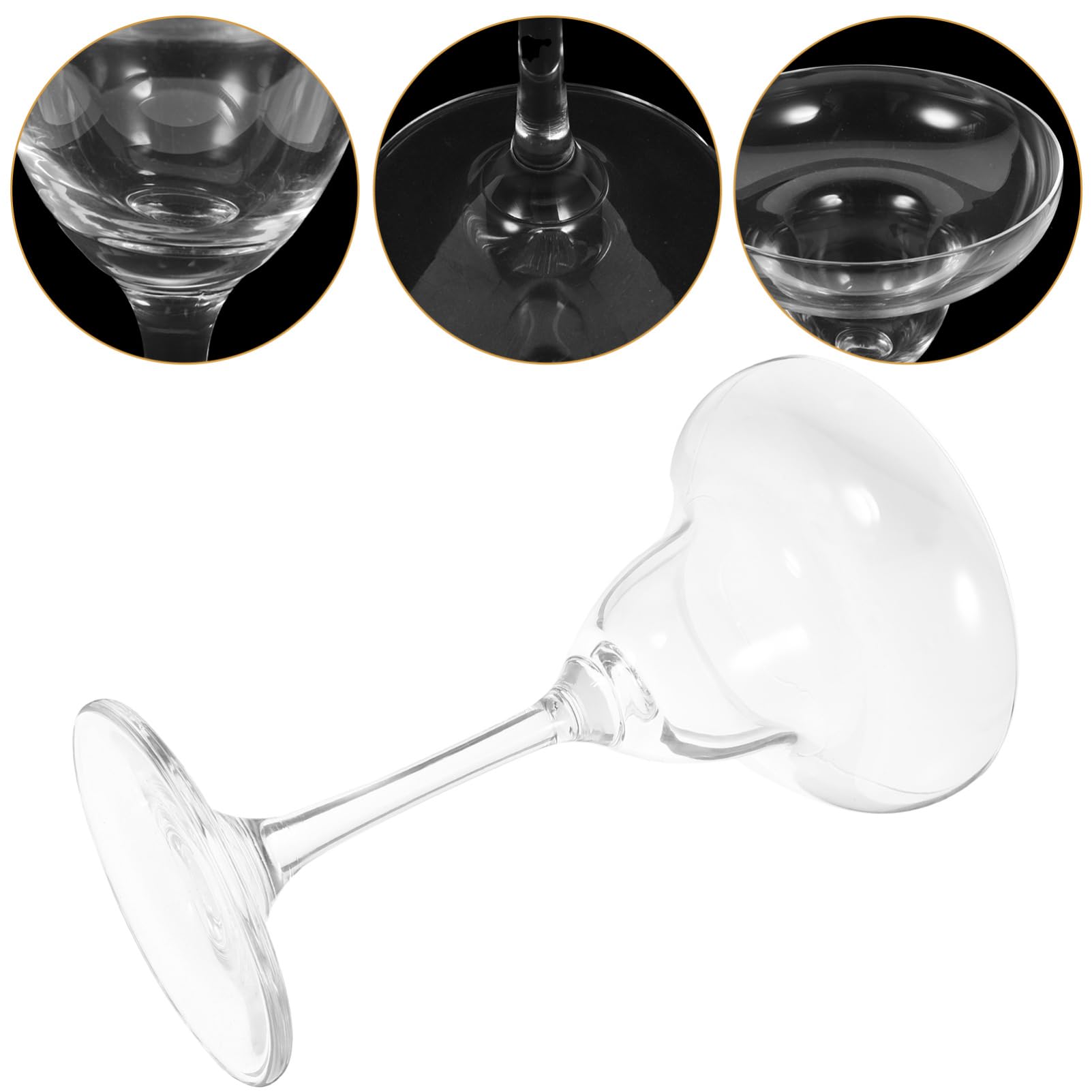 GRIRIW Unique Crystal Margarita Glass Elegant Cocktail Cup for Banquets Parties Hotel Use