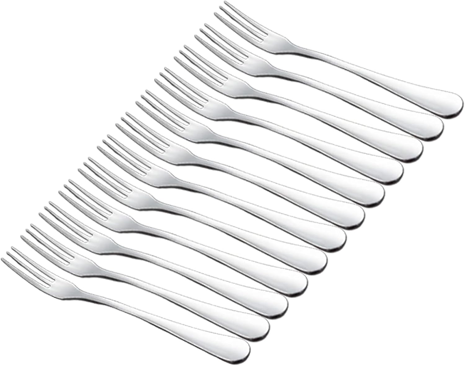 Crab Stainless Steel Forks,Escargot Fork 3 Prong Tasting Appetizer Forks Portable Cocktail Salad Fruit Forks for Party Travel,Set of 12, 5 Inches (12 Pcs)