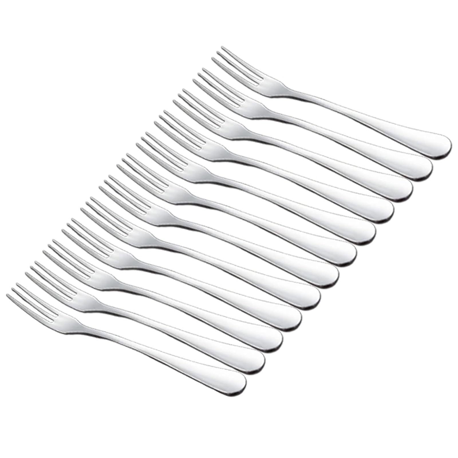 Crab Stainless Steel Forks,Escargot Fork 3 Prong Tasting Appetizer Forks Portable Cocktail Salad Fruit Forks for Party Travel,Set of 12, 5 Inches (12 Pcs) — Amazon image 5