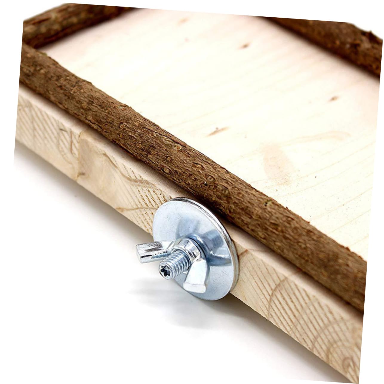 DOITOOL 2piezas Tablero De Salto De Madera para Aves De Caja De Alimentación y Juguete para Periquitos y Loros para Ejercicio y Coordinación El Hogar o Tienda De Mascotas