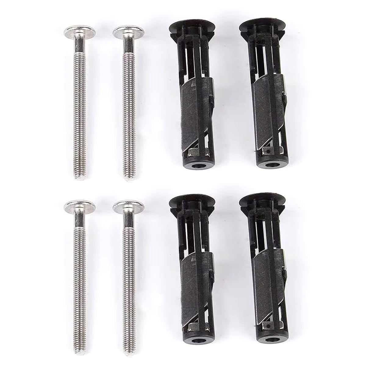 MUU Universal Toilet Seat Bolt kit,Screws,Quick Release,Easy to Install- Toilet Seat Replacement Parts Kit,Toilet Cover Maintenance Accessories,Fixing Accessories (Screws-JS2) (4)
