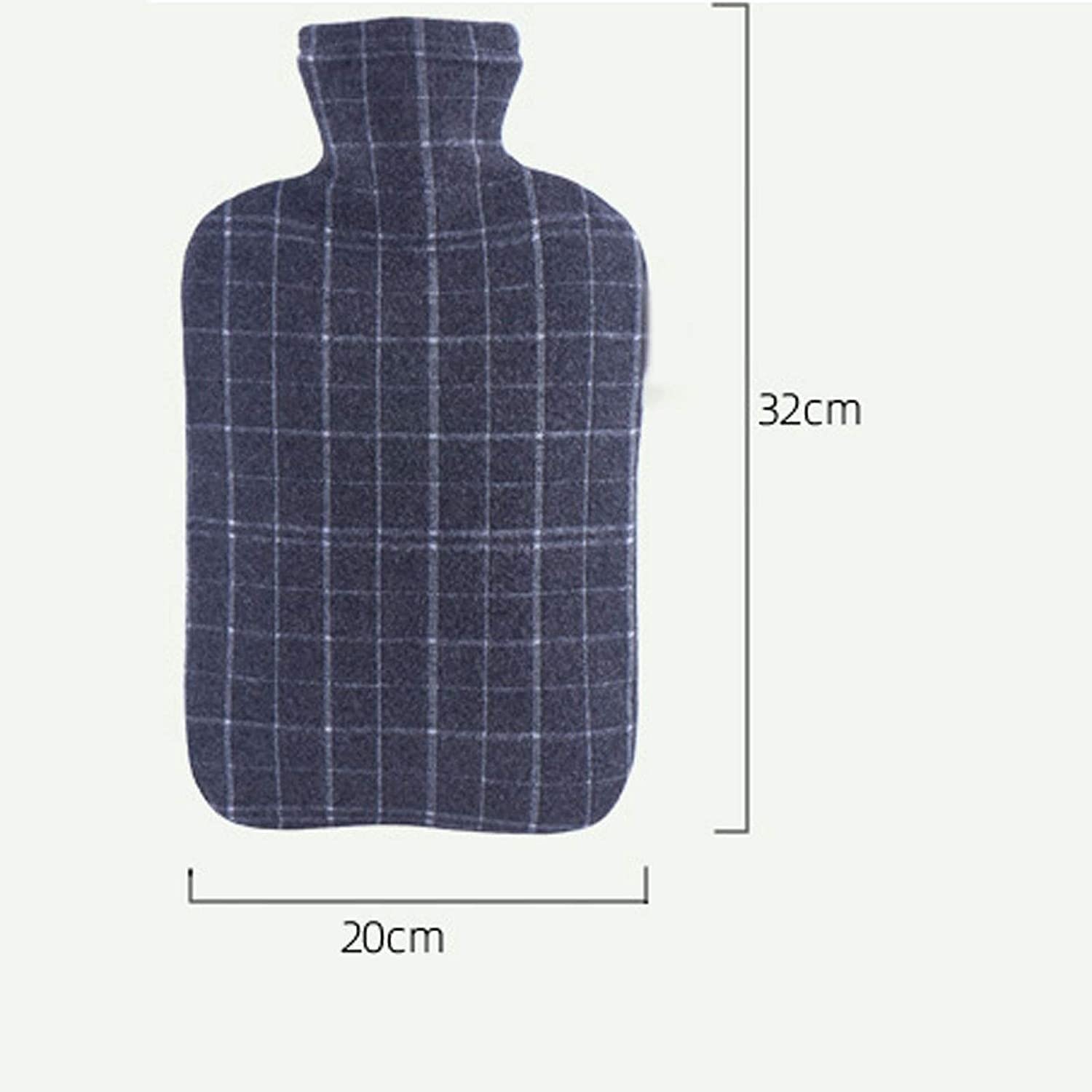 Bolsa Agua Caliente para Calentar Manos Cama Caliente Cintura Caliente Espalda Botella De Agua Caliente, Botella De Agua Caliente De Gran Capacidad con Tapa Botella De Agua Caliente
