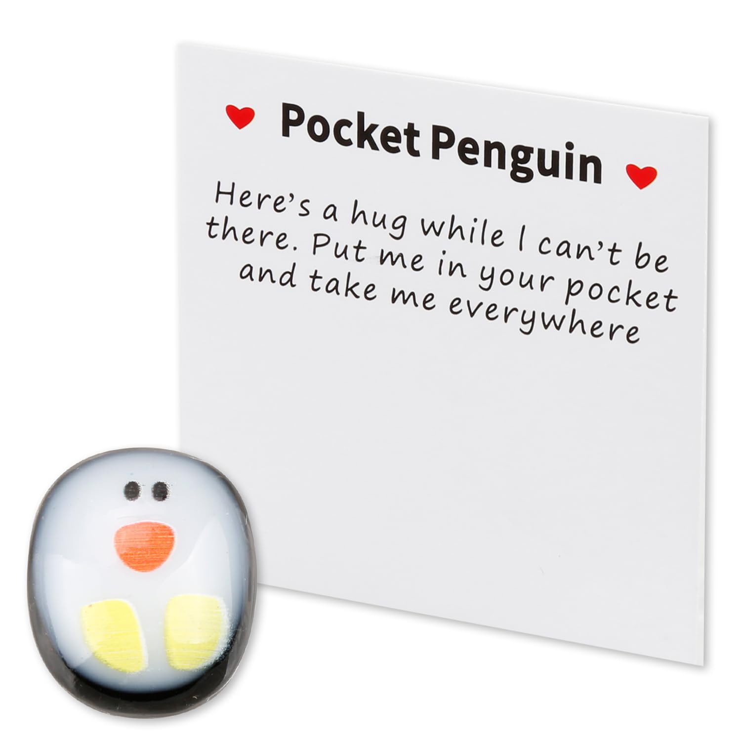 Tabanzhe Multicolor Pocket Penguin Hug - Mini Cute Penguin Animal Keepsake Decoration,Little Pocket Hug Gift Decoration To Carry In Your Pocket,Encourage Gift For Friends Family Lovers,Birthday Wedding Gift