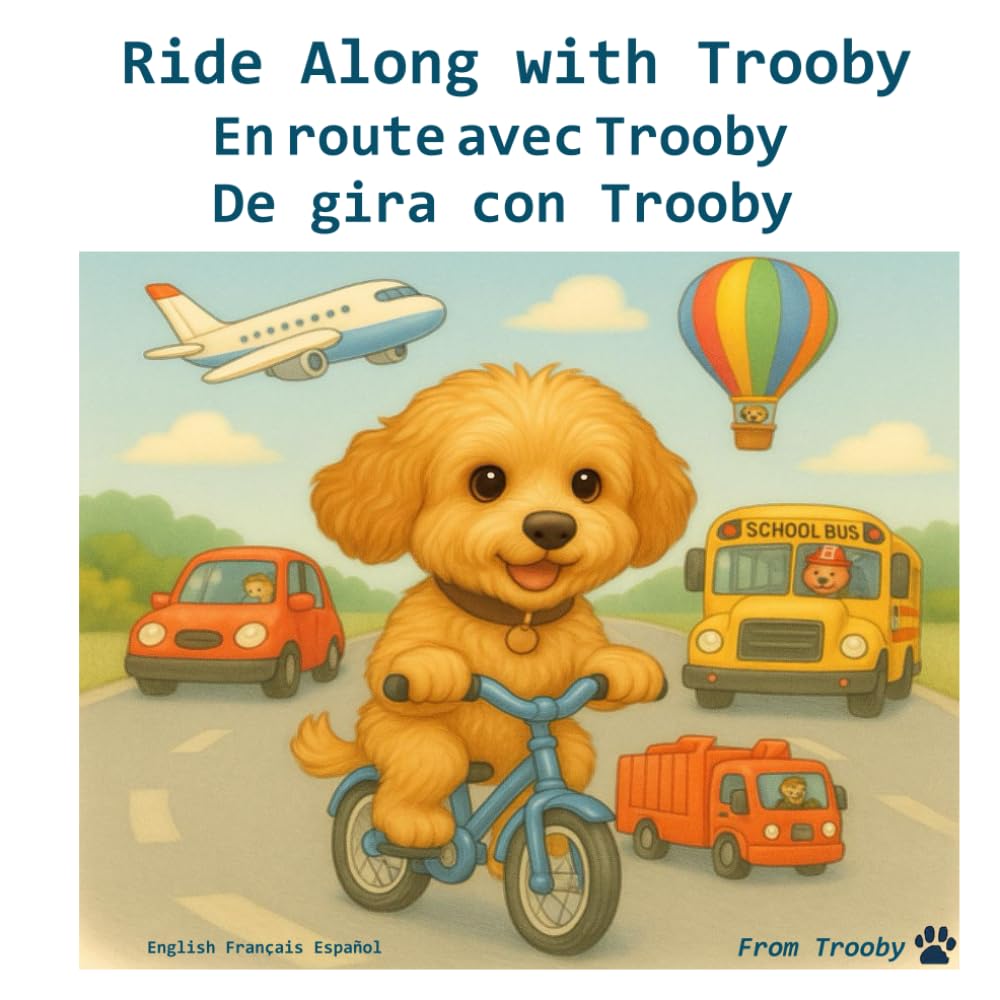 Ride Along with Trooby in English, French and Spanish: Learn English, French, and Spanish with Trooby (Language fun with Trooby is English, French, and Spanish)