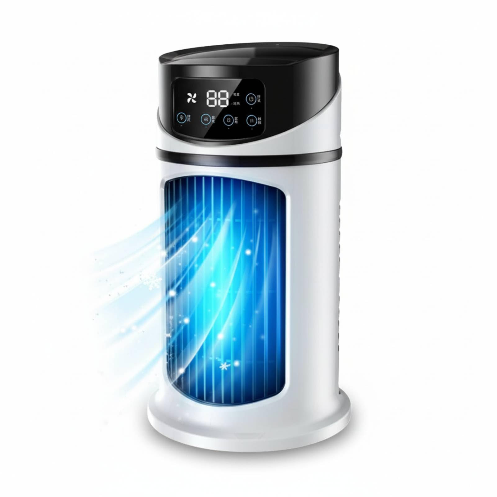 Mini Aire Acondicionado Portatil Mini AC Portable Air Conditioner Fan Evaporative Mini Air Cooler with Timer Quiet USB