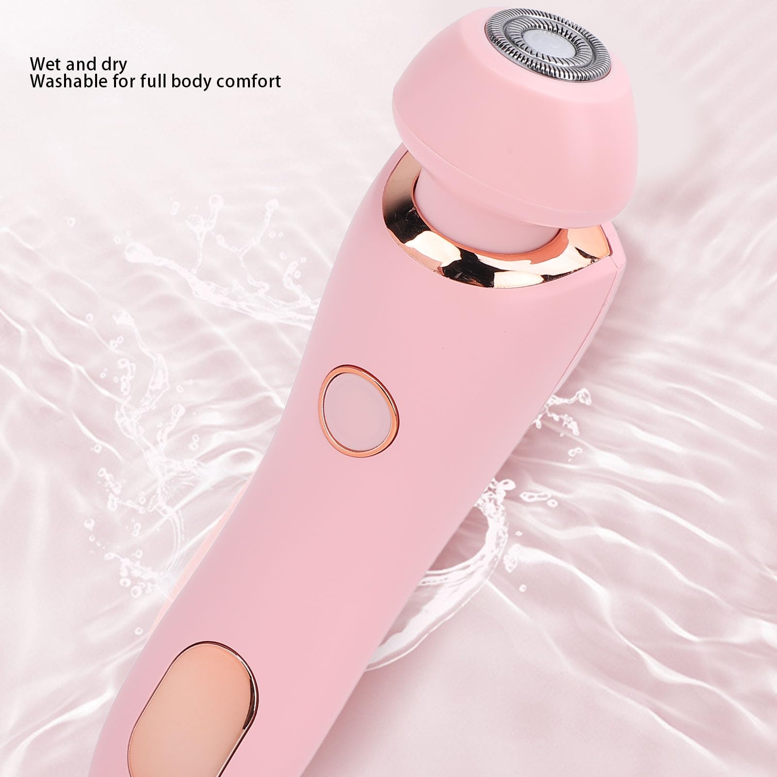 Depiladoras Electricas, 800 mAh, Recortador de vello femenino para axilas y cuerpo completo (rosa)