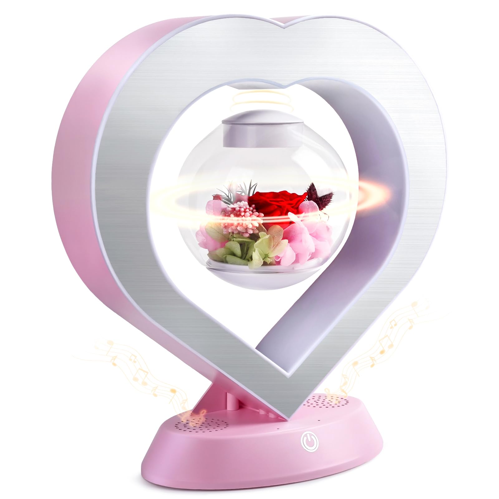 Amazon.com: LoveLin Heart Preserved Rose Flowers with Bluetooth