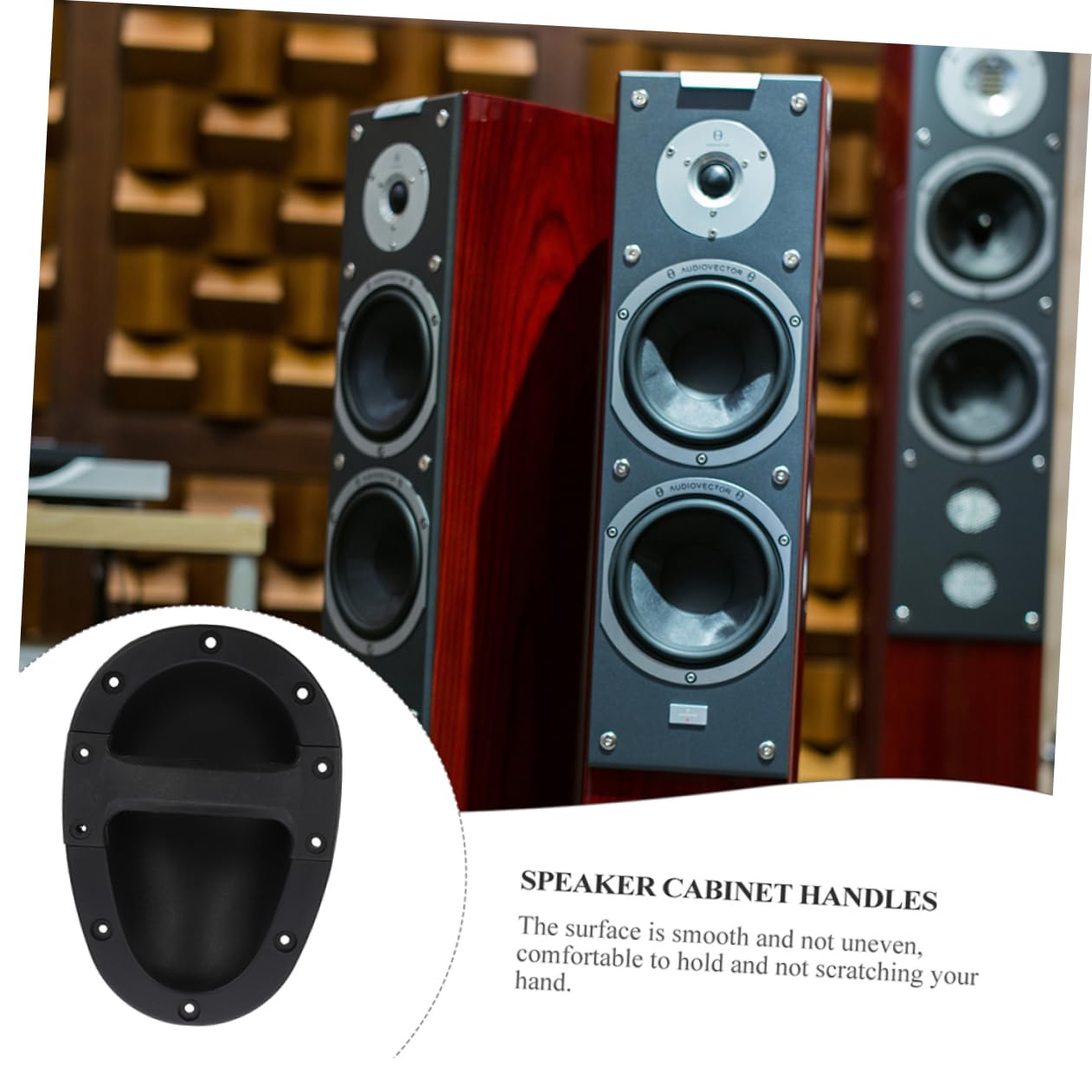 HOLIDYOYO 4pcs Speaker Handle Sound Handle for Easy Carrying for Amplifiers and Audio Equipment for Stage Use