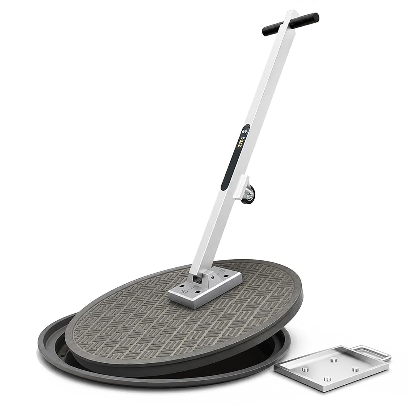 Carrello Magnetico per Sollevamento Coperchi, Sollevatore Magnetico per Tombini con Ruote, capacità di Trazione di 595 Libbre, Maniglia Telescopica da 60,5 Cm A 101 Cm, per Sollevamento