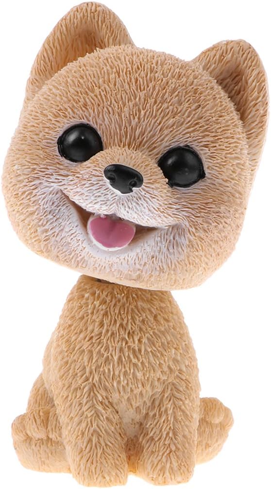 menolana Shaking Bobble Head Dog Doll Toy Car Interior Ornament Decor - Pomeranian : Toys & Games