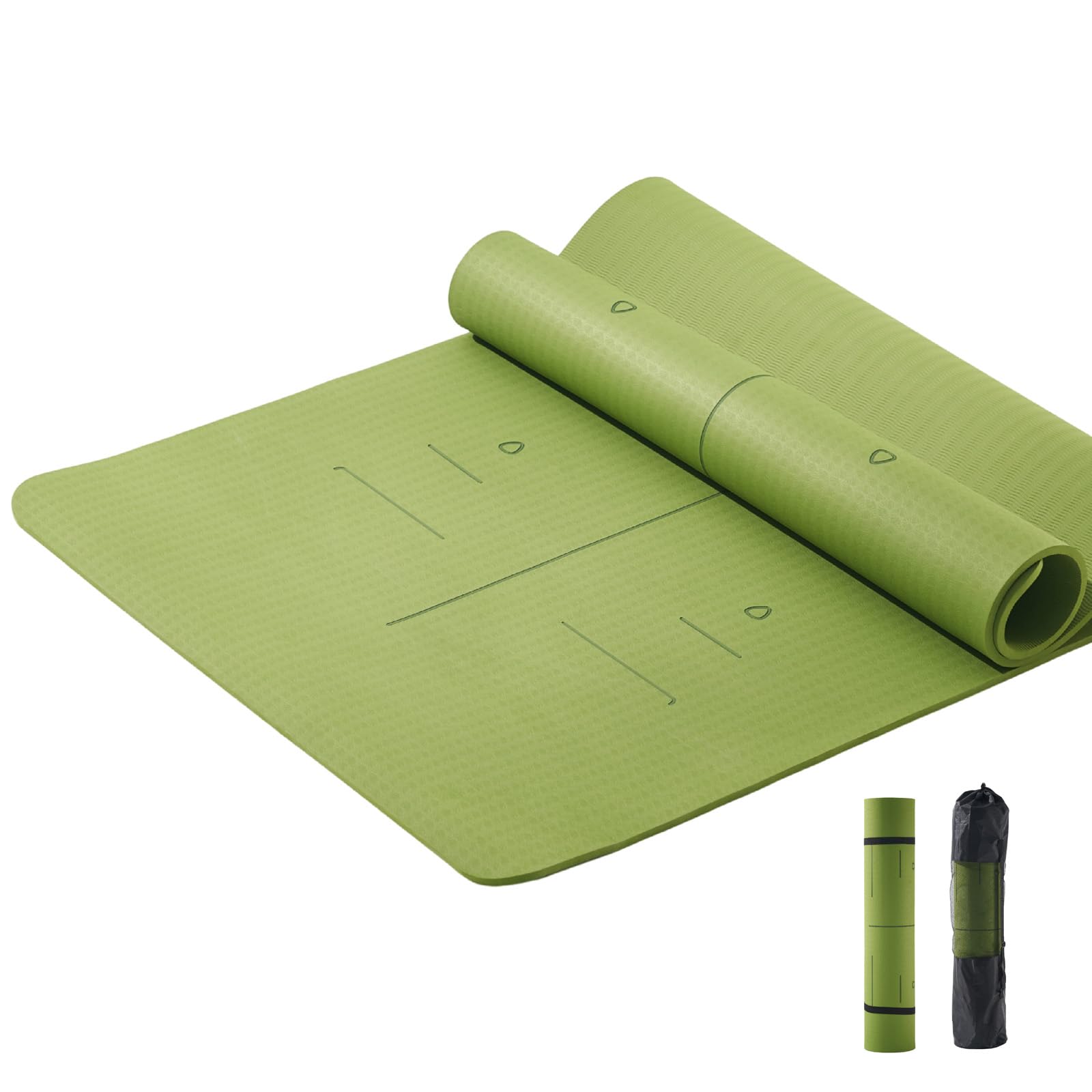 Amazon | YUREN ヨガマット 幅広 90cm x 190cm TPE素材 厚め 10mm