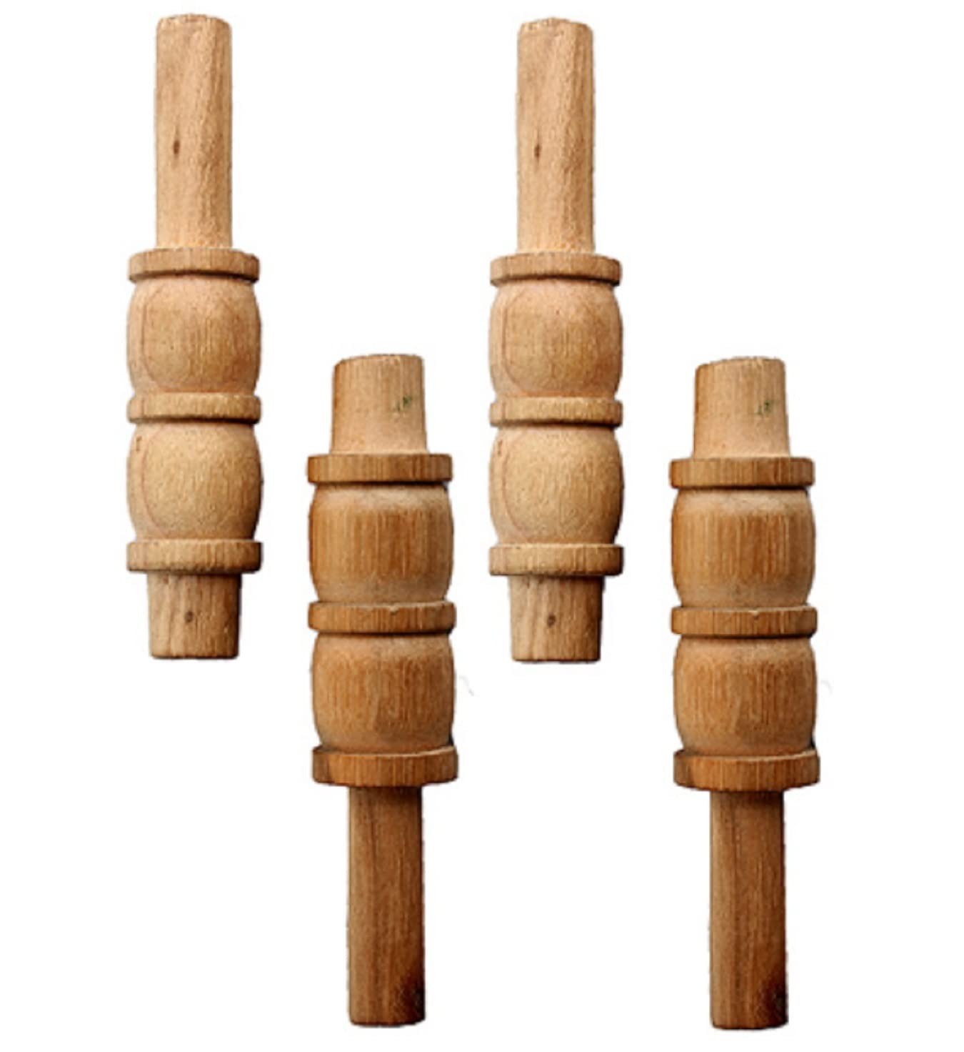 Reindeer Wooden Cricket Stump Bails, Gilli Set | Lightweight and Durable | Pack of 4 (2 Pairs) | Ideal for Indoor & Outdoor Cricket | Quality Cricket Accessories for Enthusiasts