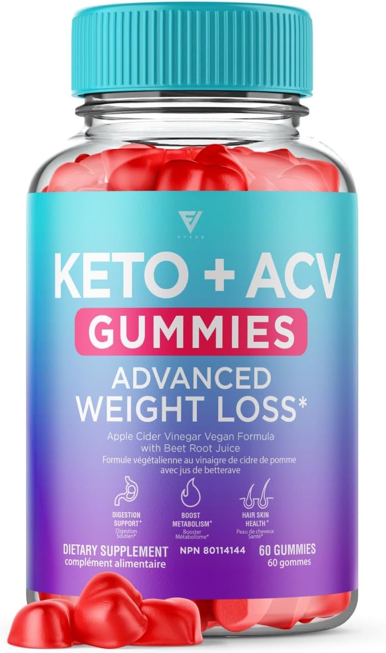 Fyvus Keto ACV Gummies, Keto Gummies Plus Apple Cider Vinegar, Vegan Formula ACV Keto Gummies