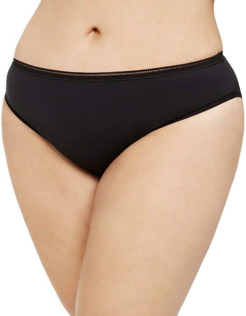 Women's Seductive Comfort Running Leopard Bikini Panty QF5355 2X Black