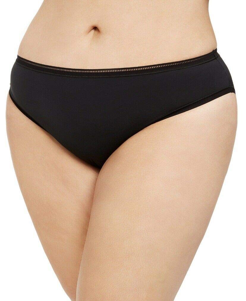 Women's Seductive Comfort Running Leopard Bikini Panty QF5355 2X Black