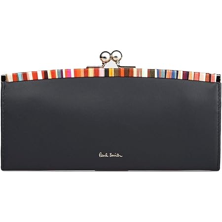 Amazon ポールスミス 財布 レディース がま口長財布 ネイビー Pauls003 財布