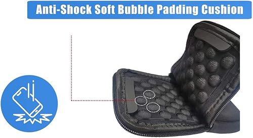 Miniatura 3 de Tainada Funda universal de neopreno para hombres y mujeres, multiusos, a prueba de golpes, suave, con cremallera, bolsa para teléfono con mosquetón,