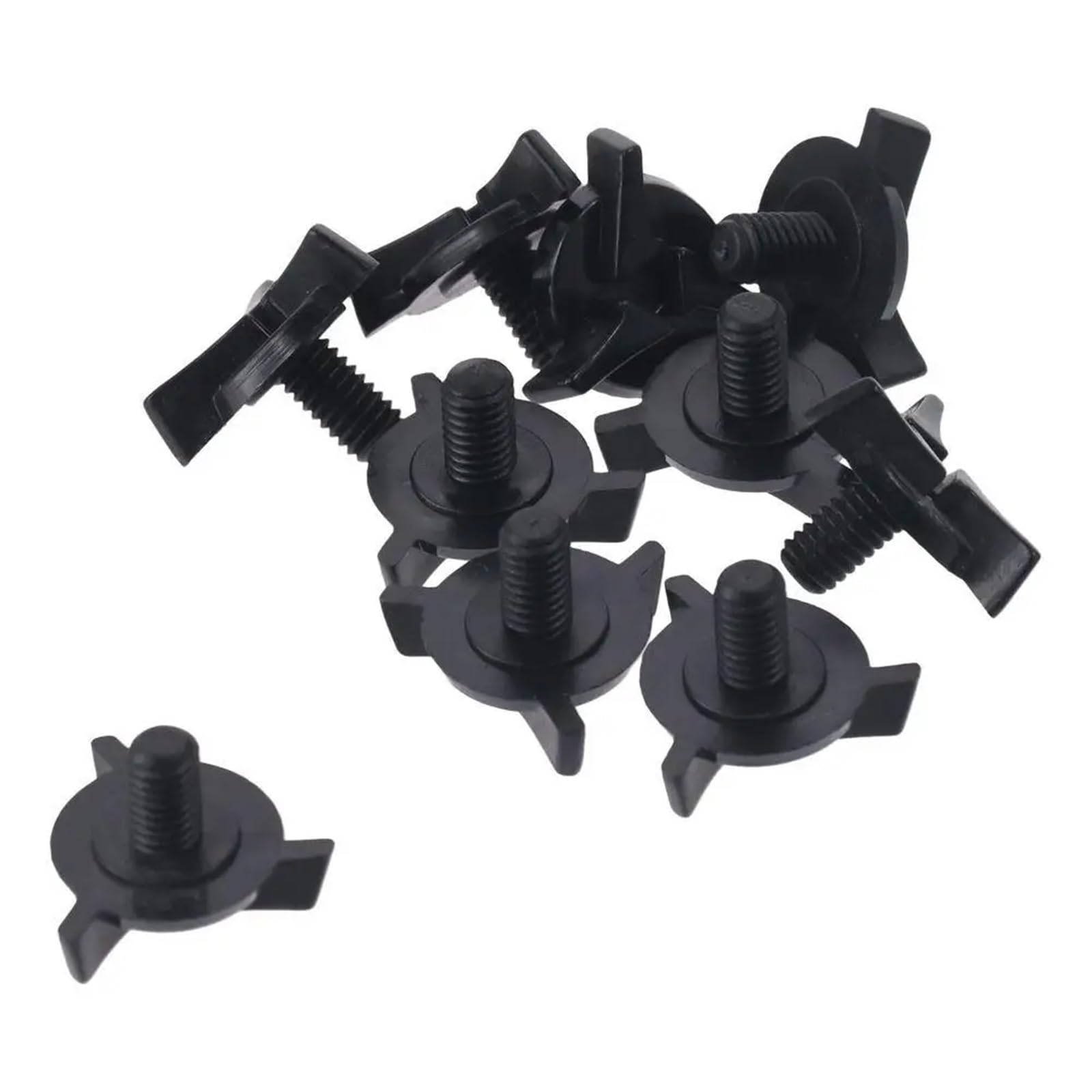 Qvorlth One Color Welding Hood Fasteners 100/50Pcs Black Motorcycle Helmet Screws Plastic Visor Accessories For Helmets Fasteners(50Pcs)