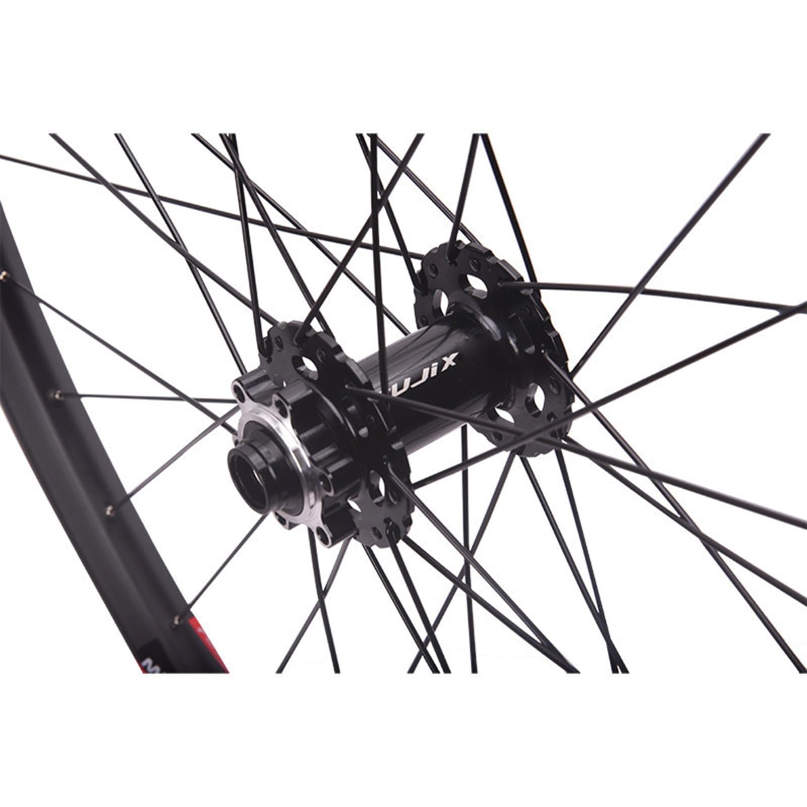 Ruote per Mountain Bike da 26"/27,5"/29" con Perno Passante, Ruota Anteriore e Posteriore, Freno a Disco, Cerchio in Lega di Alluminio, 32 Fori, 8, 9, 10, 11, 12 velocità