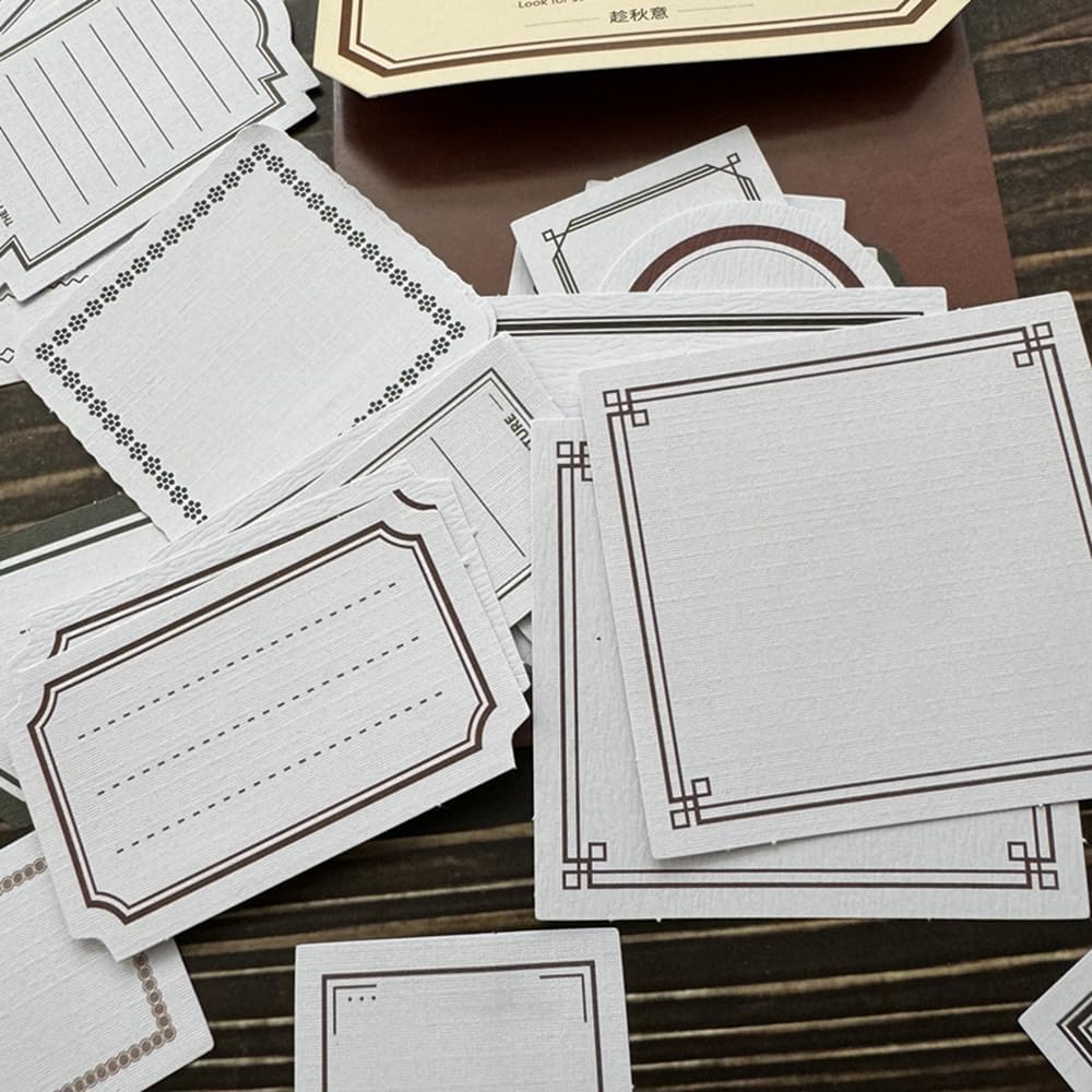 180pcs Scrapbooking Paper Stickers Decorative Label for Journal Supplies | Adhesive,easy use. different colors frame