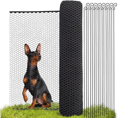 SELFmania Hundezaun 25m | Begrenzungszaun Robust & Mobil | Zaun für Hunde | Sorgloser Hundeauslauf im Garten | Flexibler Zaun 120cm Hoch I Komplettset Steckzaun in Farbe schwarz | Neues Modell 2025 SELFmania Hundezaun 25m | Begrenzungszaun Robust & Mobil | Zaun für Hunde | Sorgloser Hundeauslauf im Garten | Flexibler Zaun 120cm Hoch I Komplettset Steckzaun in Farbe schwarz | Neues Modell 2025