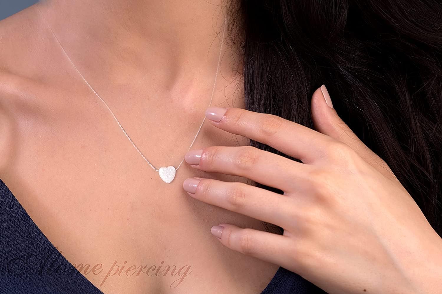 opal heart necklaces - Image 4