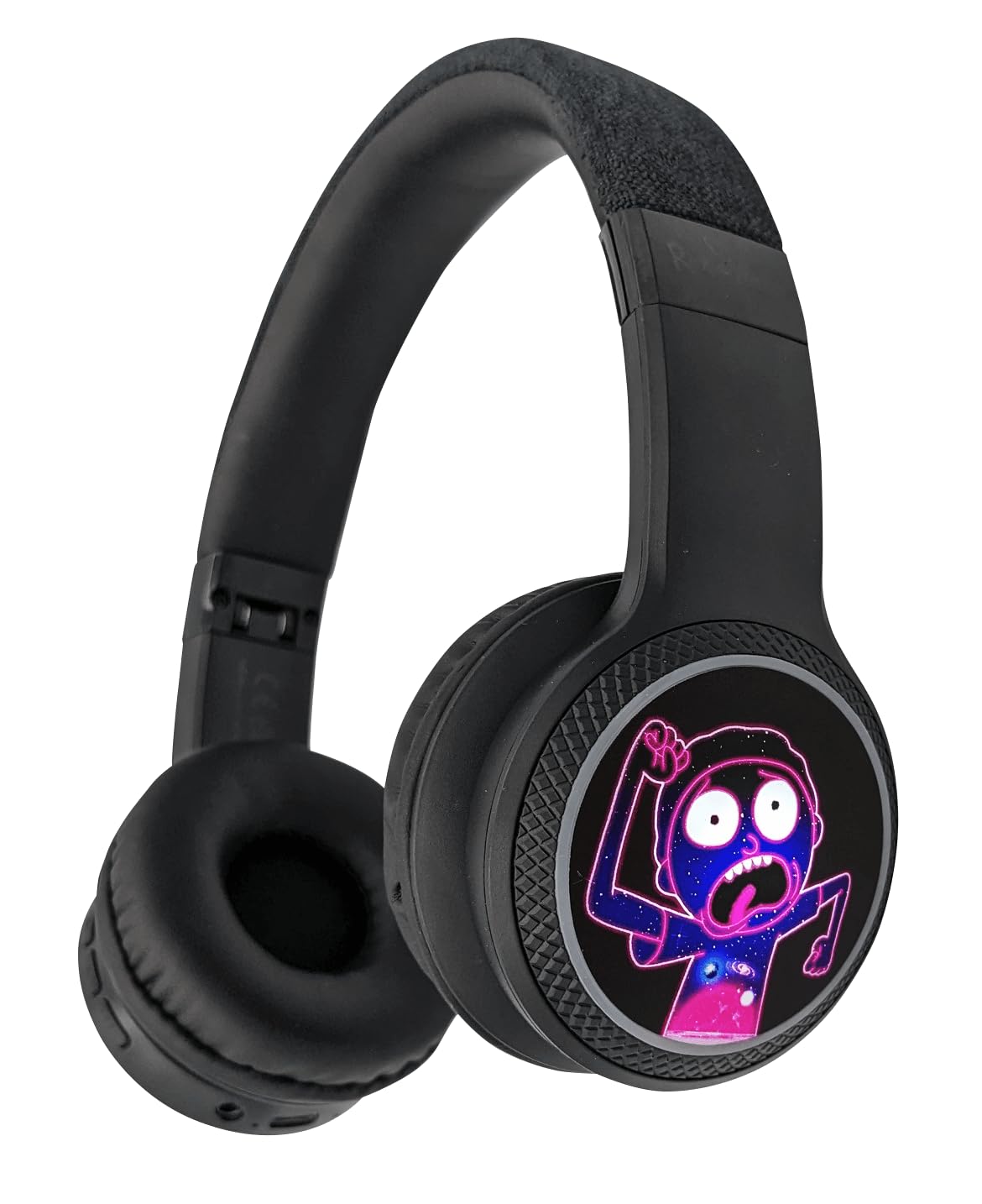 Bigben Rick & Morty - Auriculares inalámbricos Bluetooth V5.0 2 en 1, diseño Iluminado con micrófono para Hacer y Tomar Llamadas telefónicas. Controles de Auriculares y Diadema Ajustable.