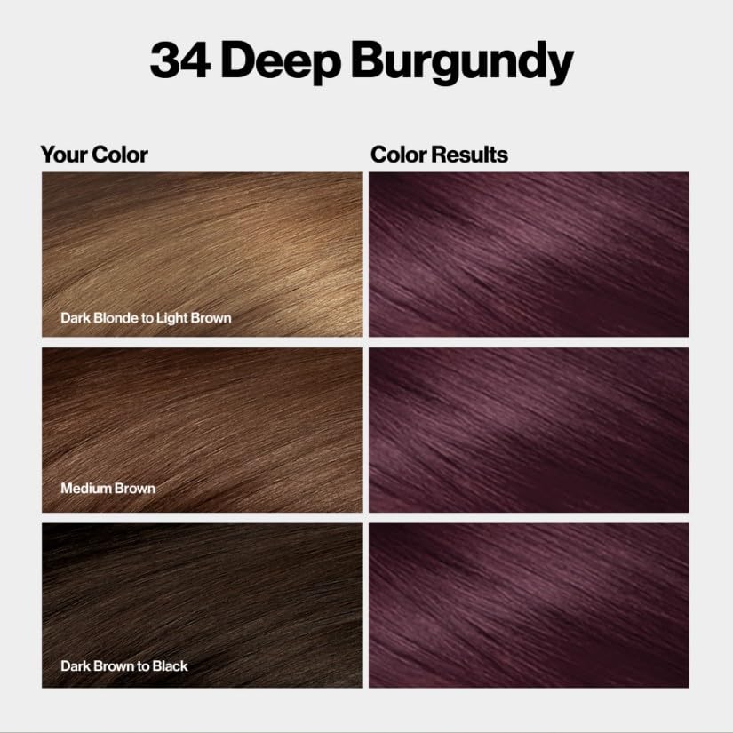 Revlon Colorsilk #34 Deep Burgundy Pack de 3 miniatura 4