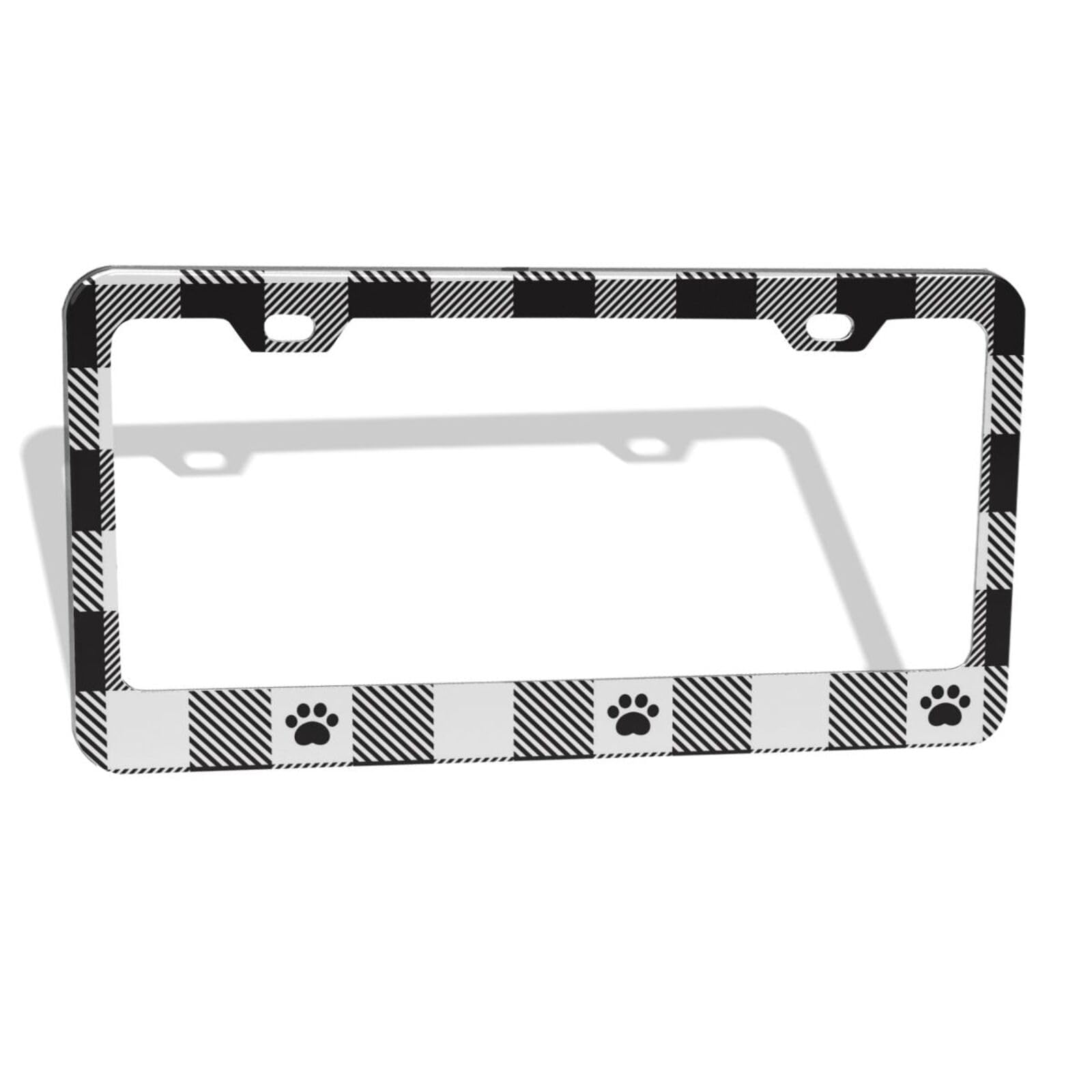 AKMASK Cute License Plate Frame - Aluminum, Red Love Heart Design, With Screws, Universal Fit